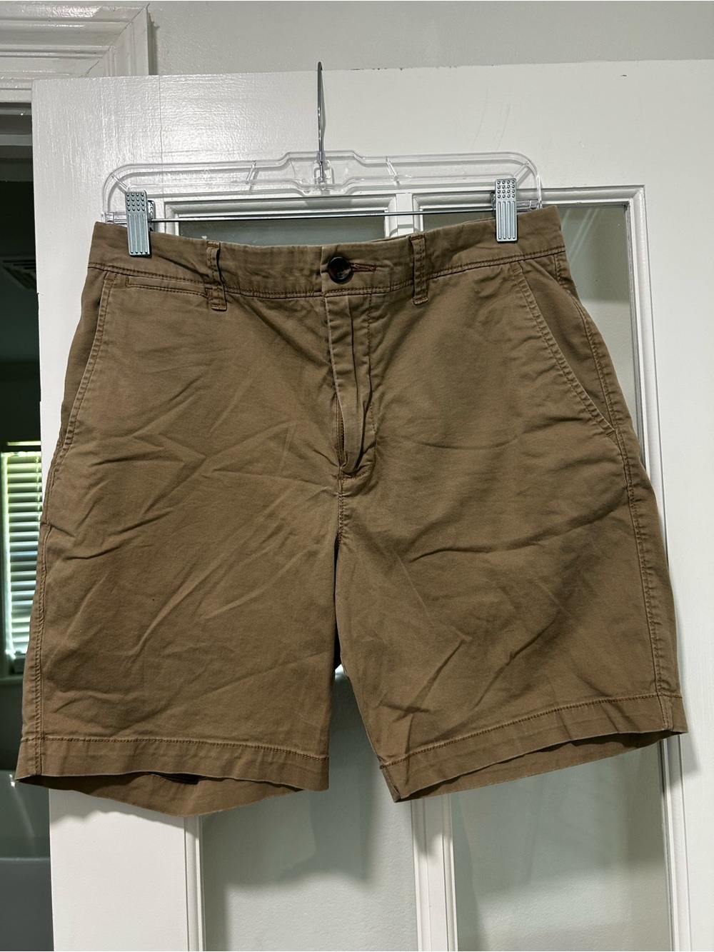 Goodfellow and Co Men's Flat Front Shorts in Khaki Size 30 7 inch